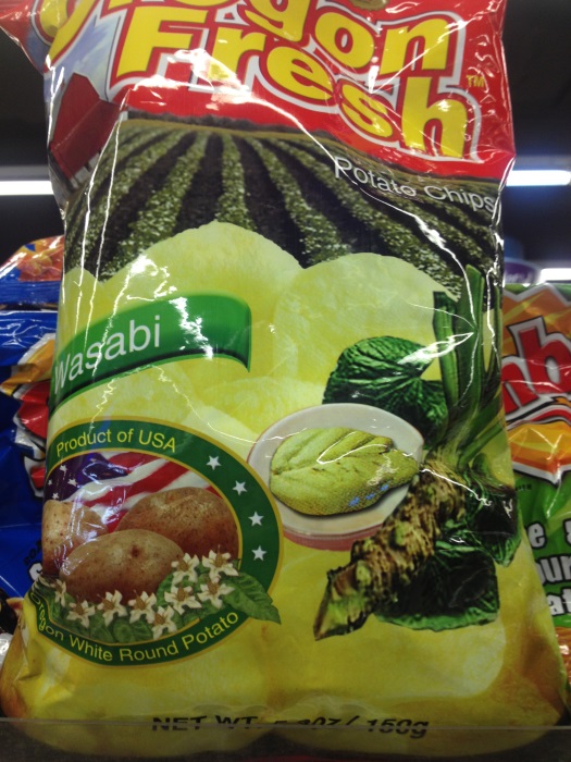 Подборка забавных азиатских продуктов: чипсы с васаби
