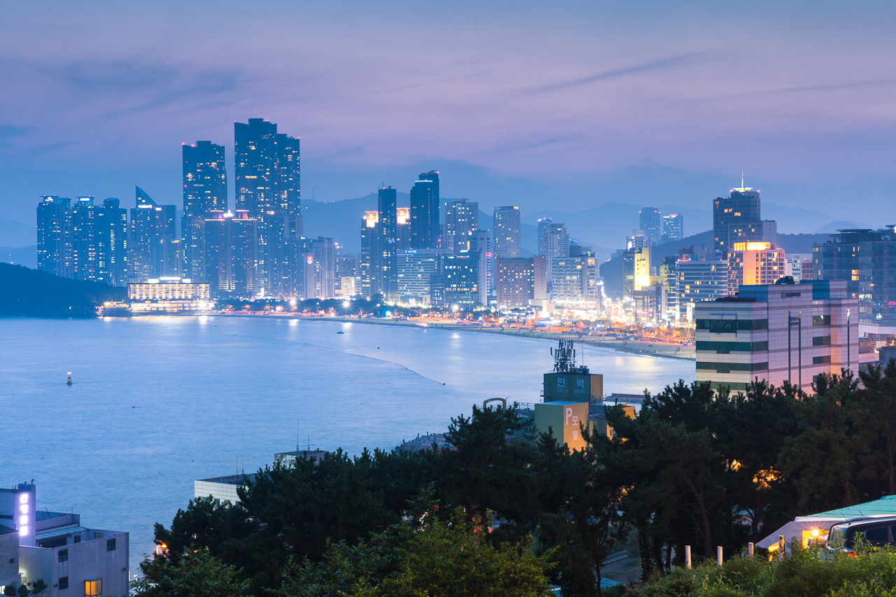 Путешествие по Южной Корее: Вечерний Пусан Путешествие по Южной Корее: Вечерний Пусан